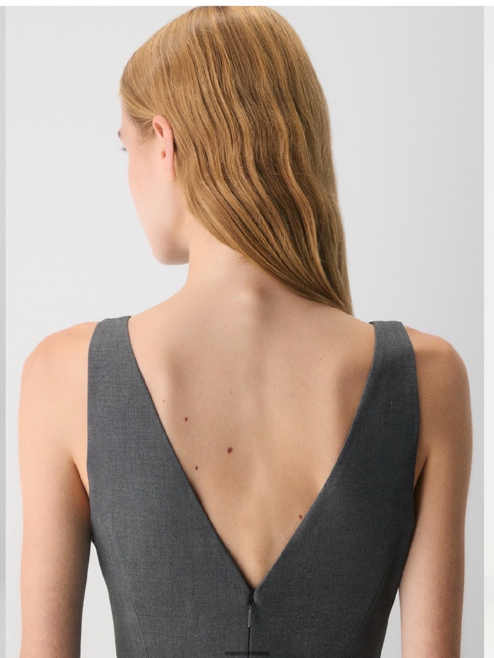 Babaton Gardenia Heather  Charcoal Sleeveless Boatneck Midi Dress 10 - Picture 6 of 15